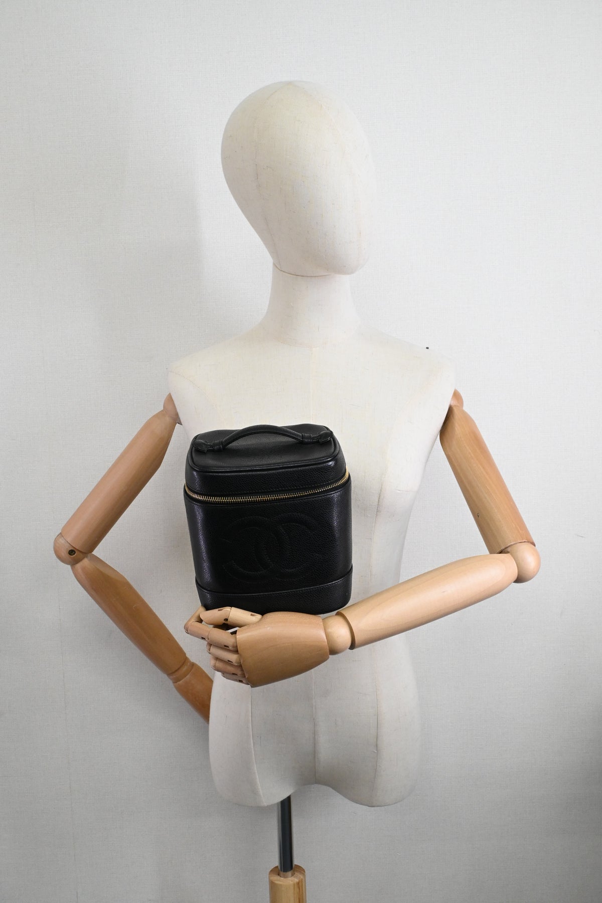 Chanel Vanity Bag in Black Caviar Leather