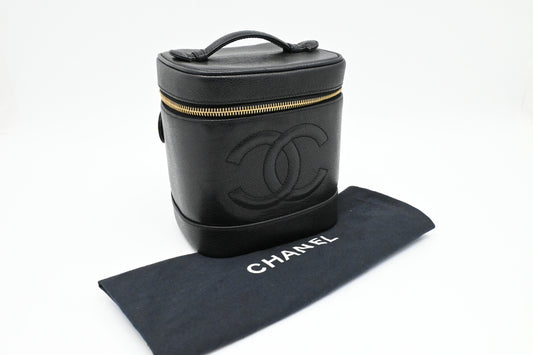 Chanel Vanity Bag in Black Caviar Leather