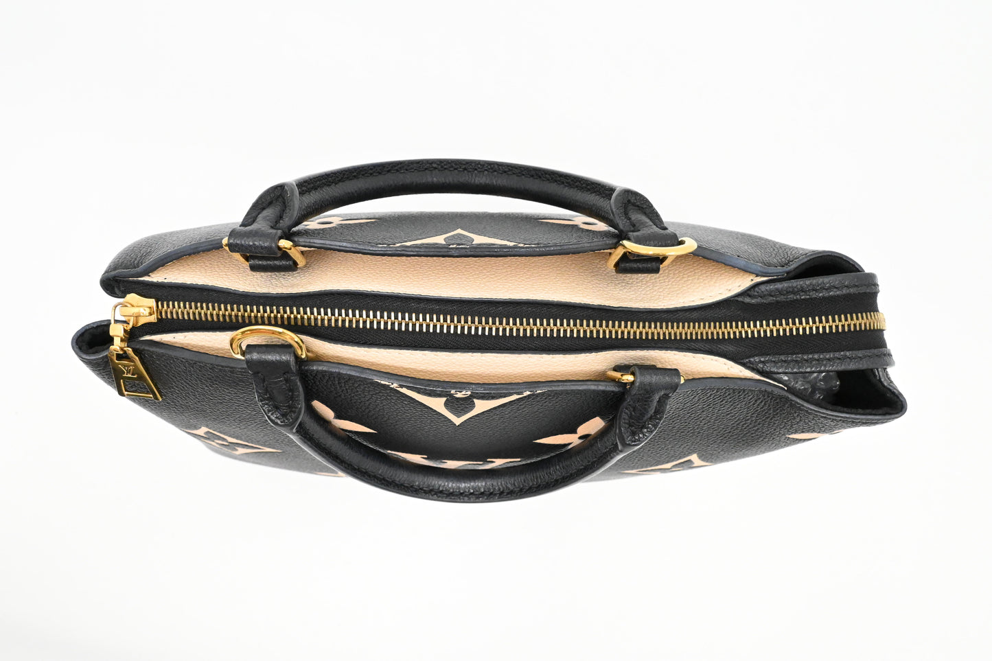 Louis Vuitton Petit Palais in Black Bicolor Monogram Empreinte Leather