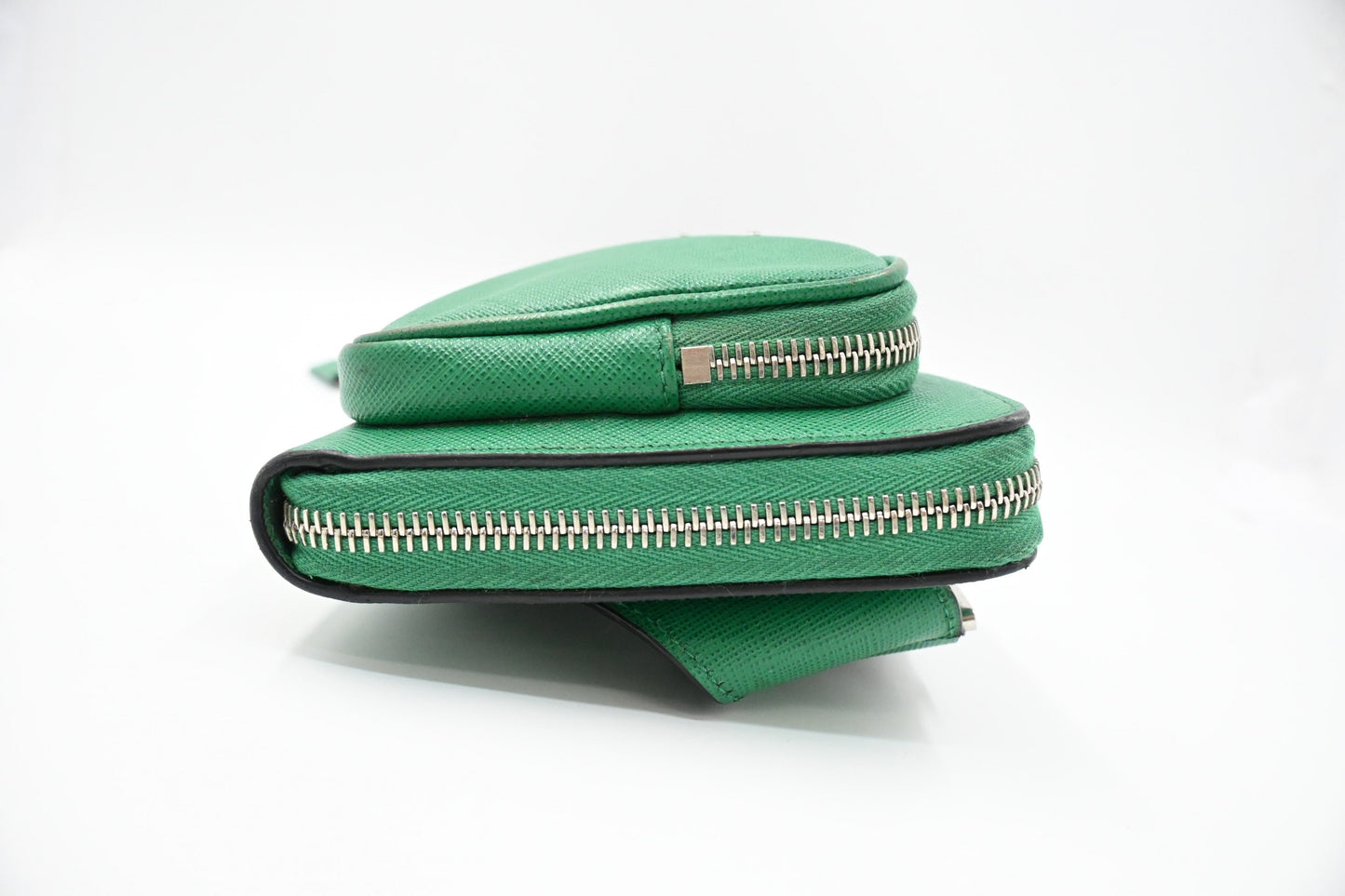 Prada Belt Bag in Green Saffiano Leather