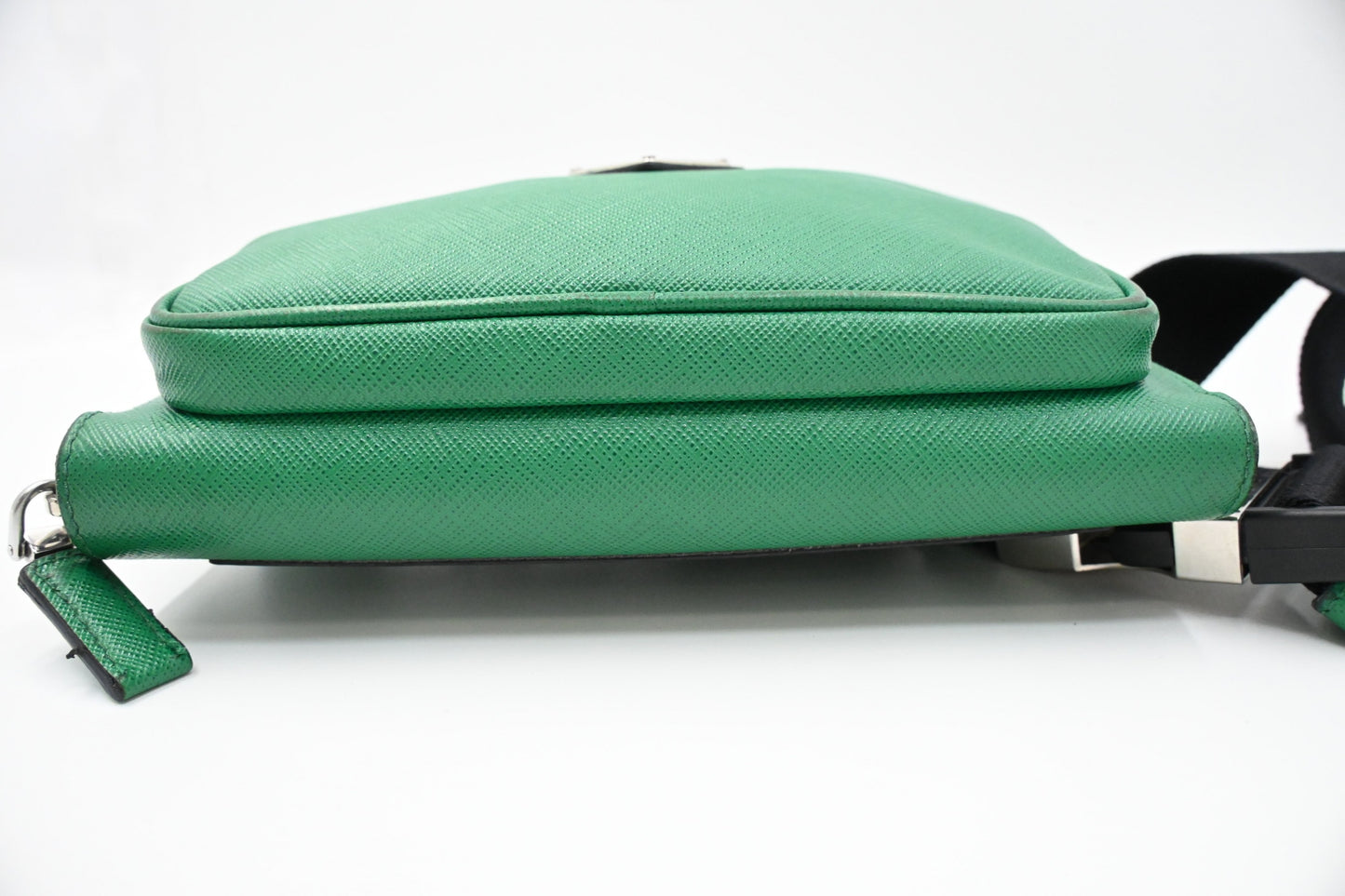 Prada Belt Bag in Green Saffiano Leather