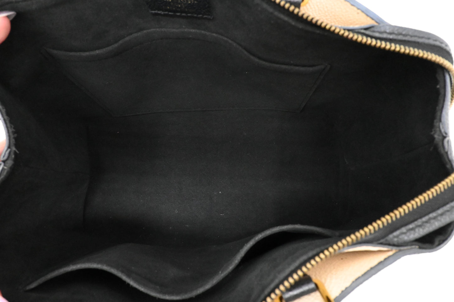 Louis Vuitton Petit Palais in Black Bicolor Monogram Empreinte Leather