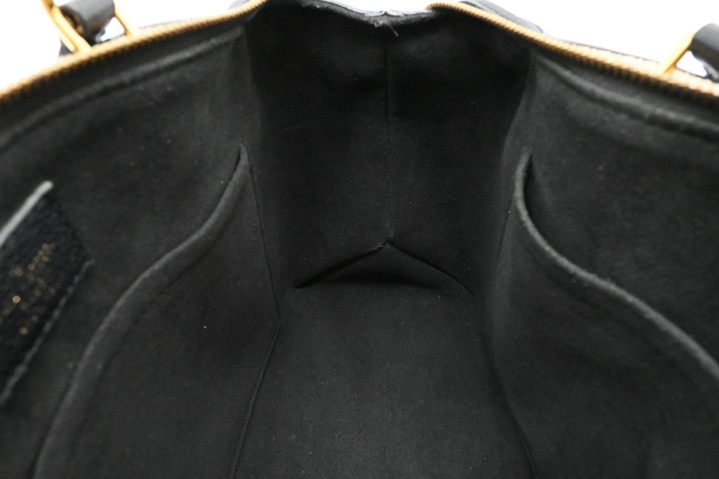 Louis Vuitton Petit Palais in Black Bicolor Monogram Empreinte Leather