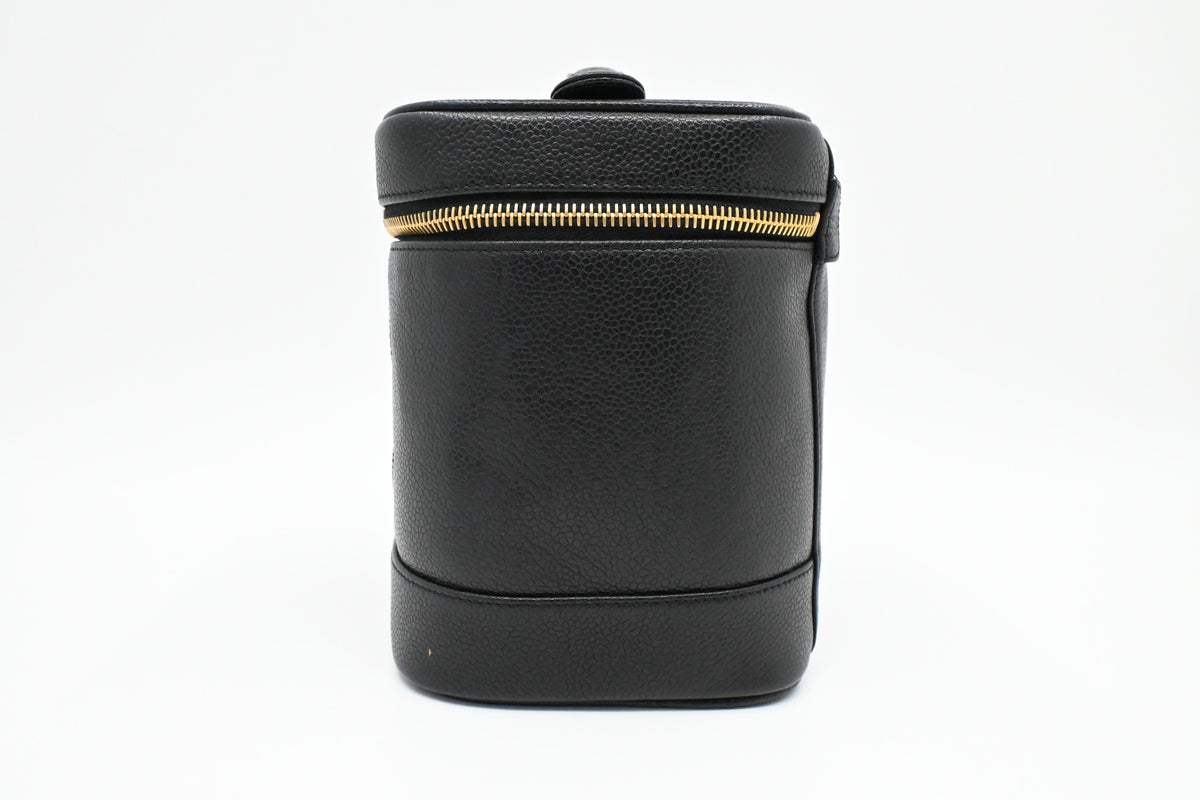 Chanel Vanity Bag in Black Caviar Leather