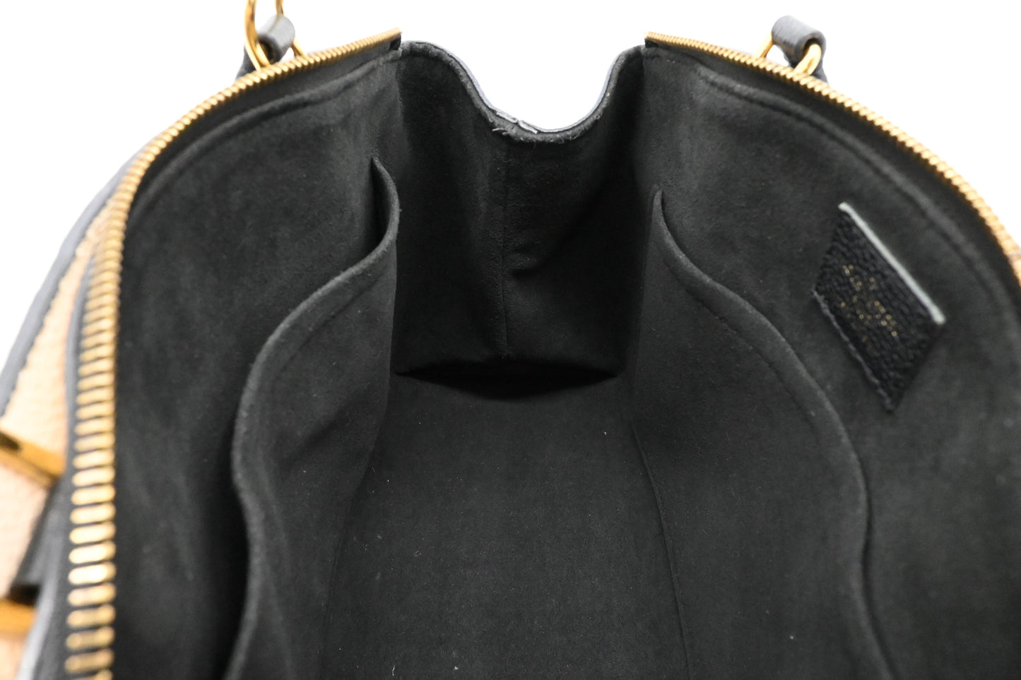 Louis Vuitton Petit Palais in Black Bicolor Monogram Empreinte Leather