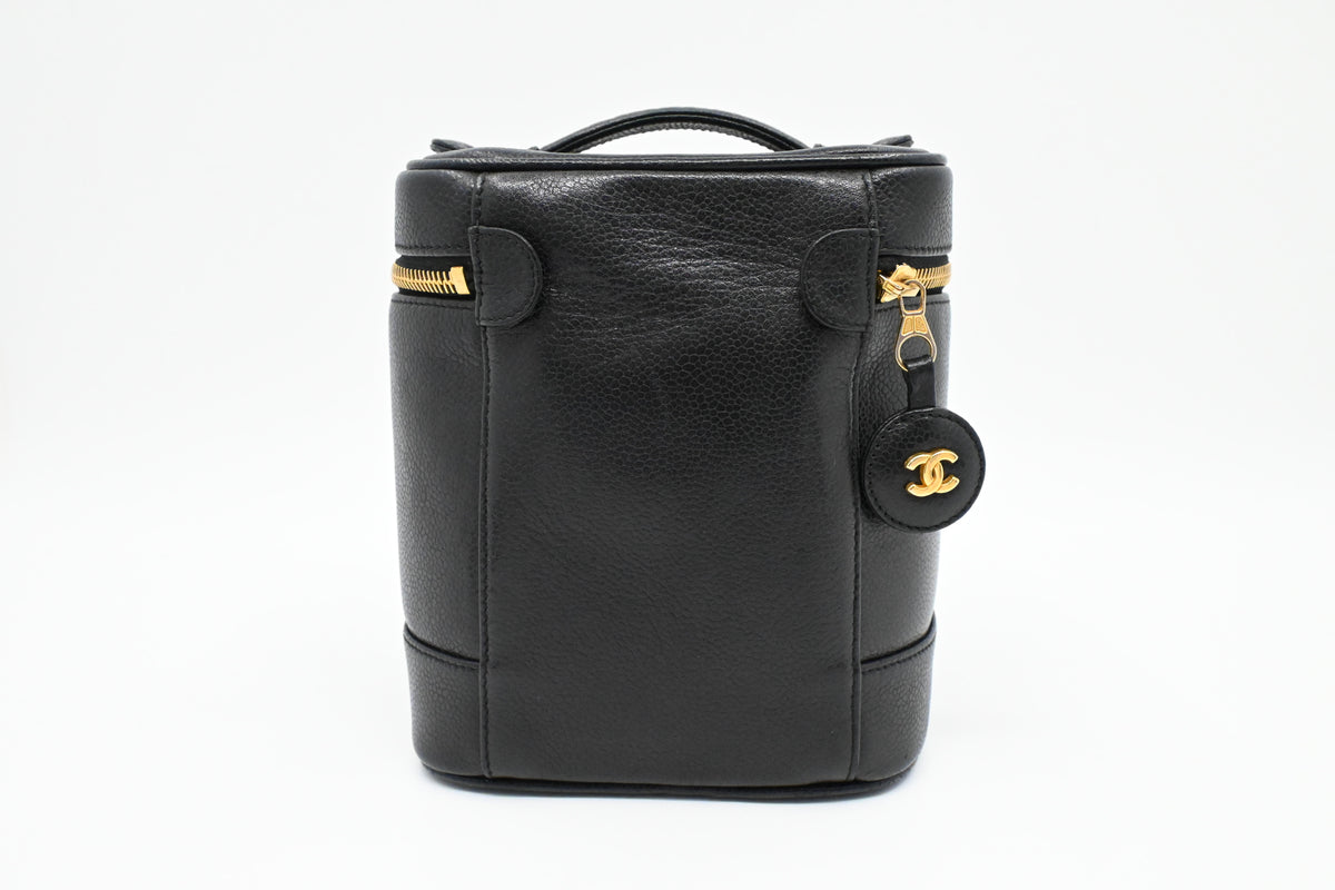 Chanel Vanity Bag in Black Caviar Leather