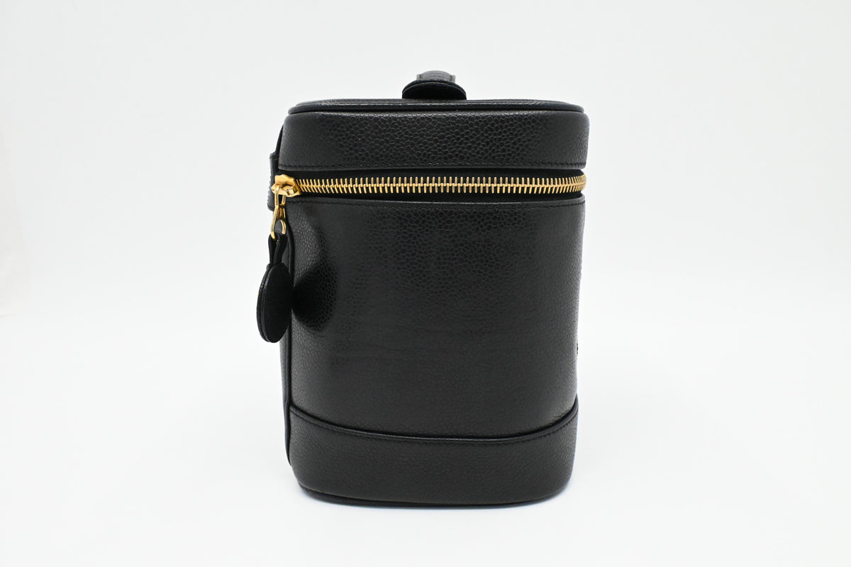 Chanel Vanity Bag in Black Caviar Leather