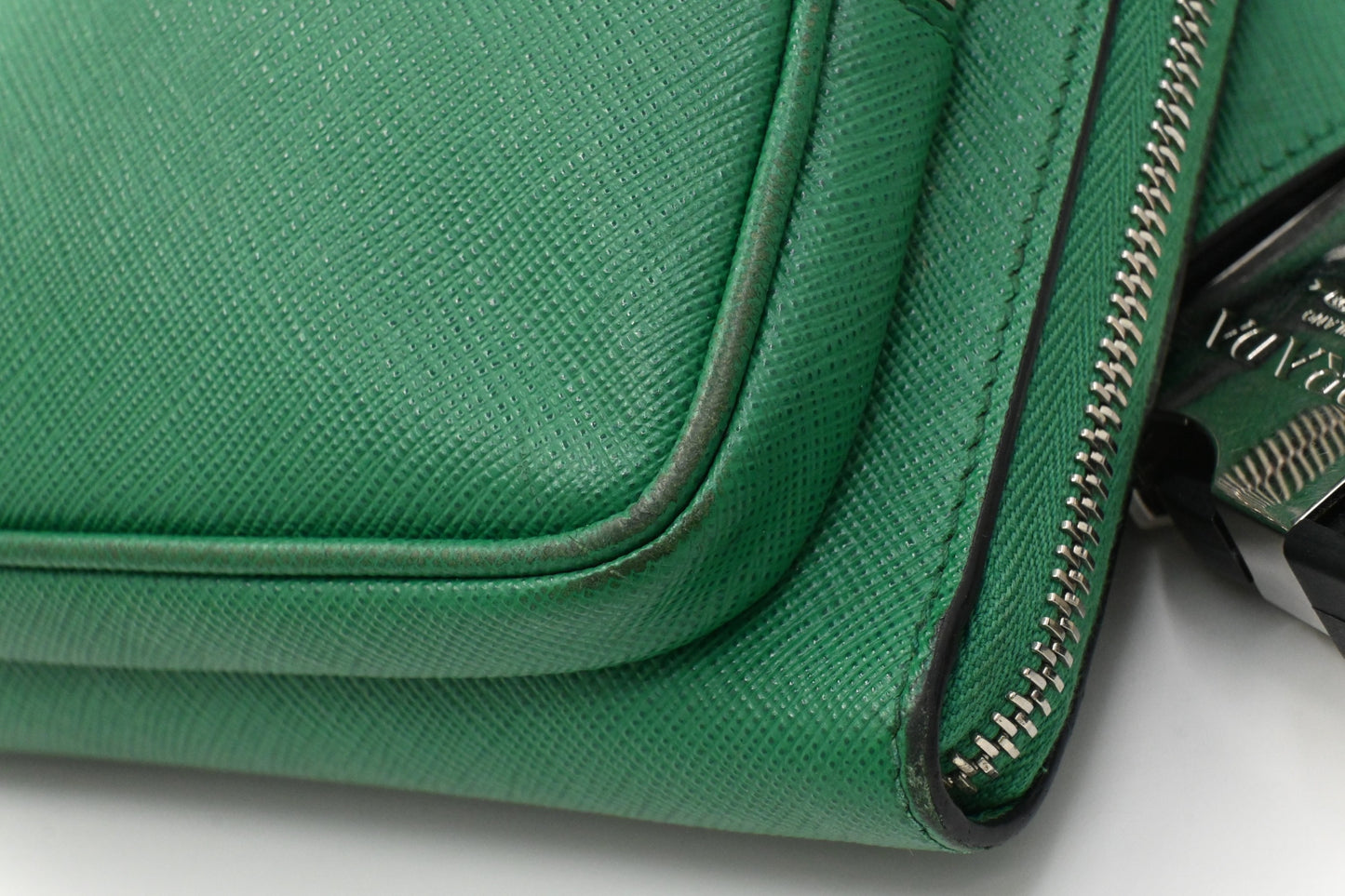 Prada Belt Bag in Green Saffiano Leather