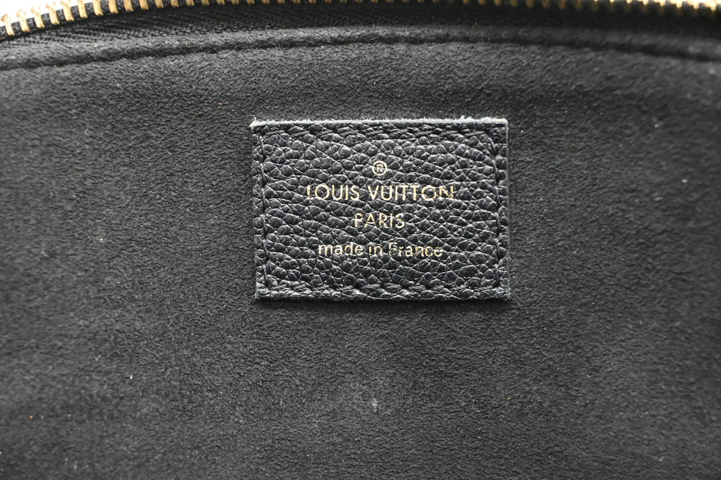 Louis Vuitton Petit Palais in Black Bicolor Monogram Empreinte Leather