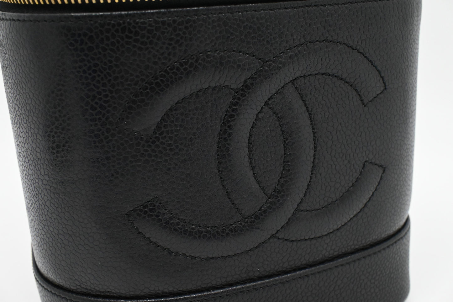Chanel Vanity Bag in Black Caviar Leather