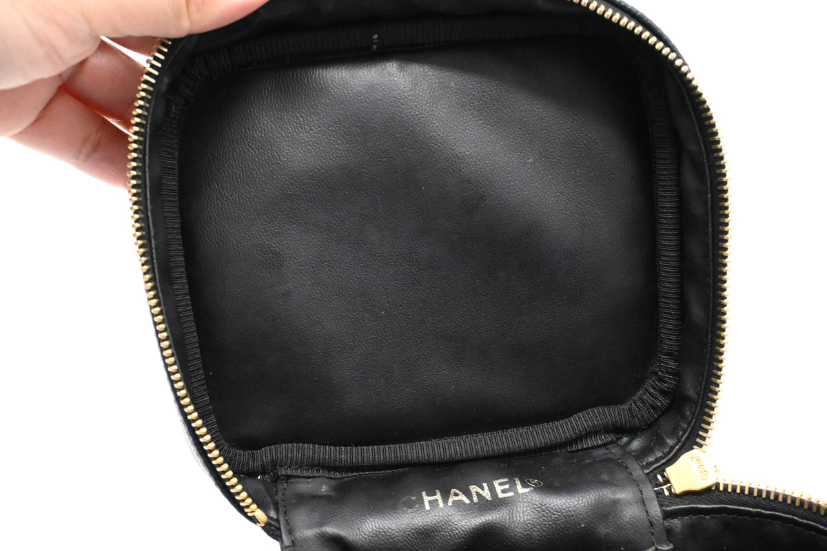 Chanel Vanity Bag in Black Caviar Leather