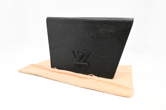 Louis Vuitton Trapeze Clutch in Black Epi Leather