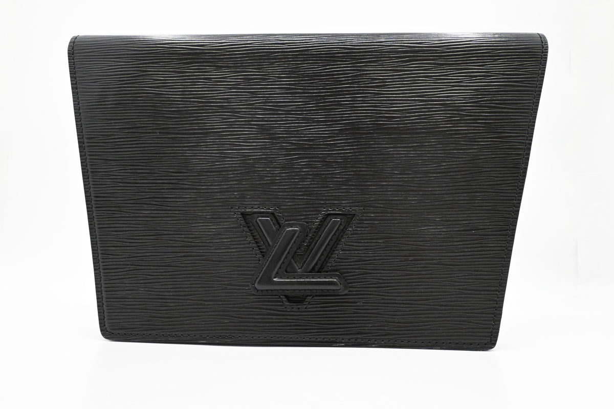 Louis Vuitton Trapeze Clutch in Black Epi Leather