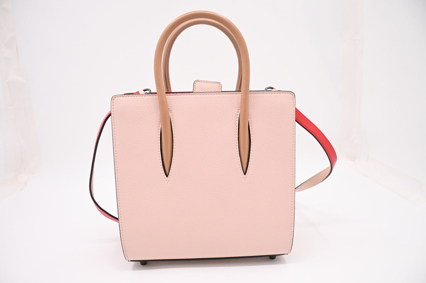 Louboutin Paloma 2way Bag in Pink, Red and Beige Leather