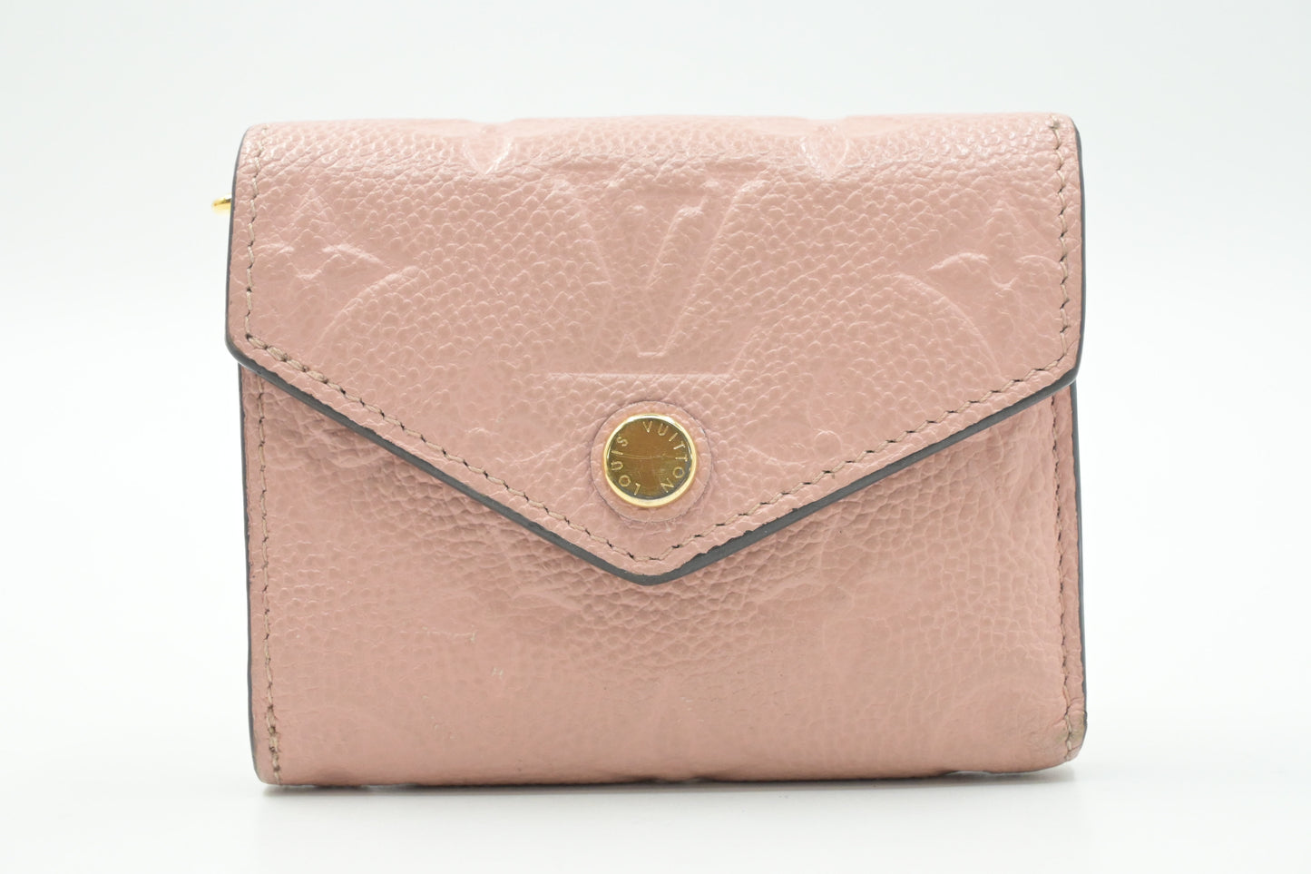 Louis Vuitton Zoe Wallet in Rose Poudre Empreinte Leather