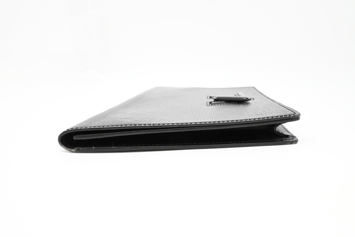 Louis Vuitton Trapeze Clutch in Black Epi Leather