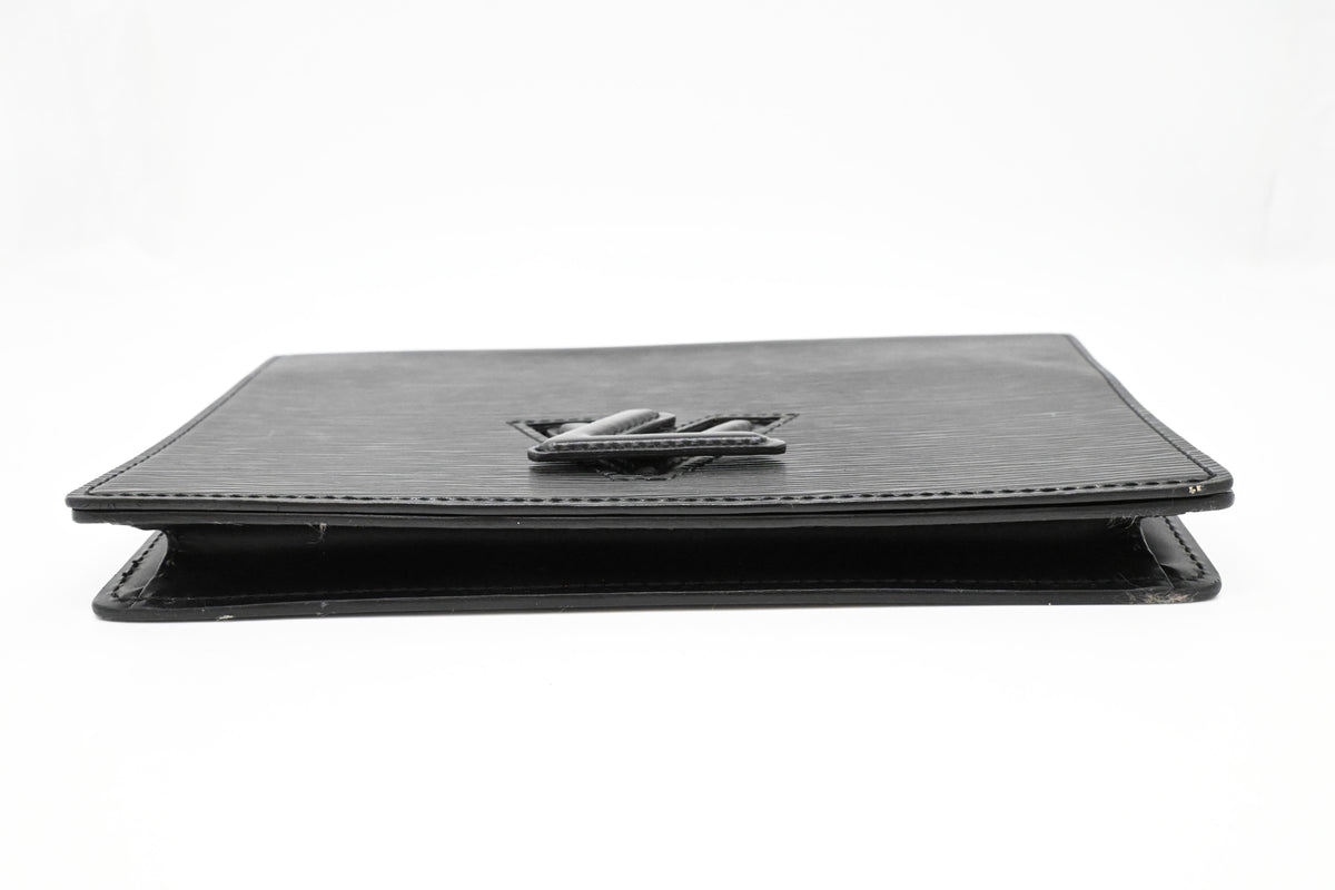 Louis Vuitton Trapeze Clutch in Black Epi Leather