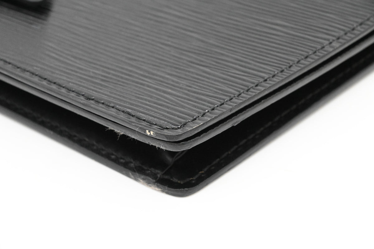 Louis Vuitton Trapeze Clutch in Black Epi Leather