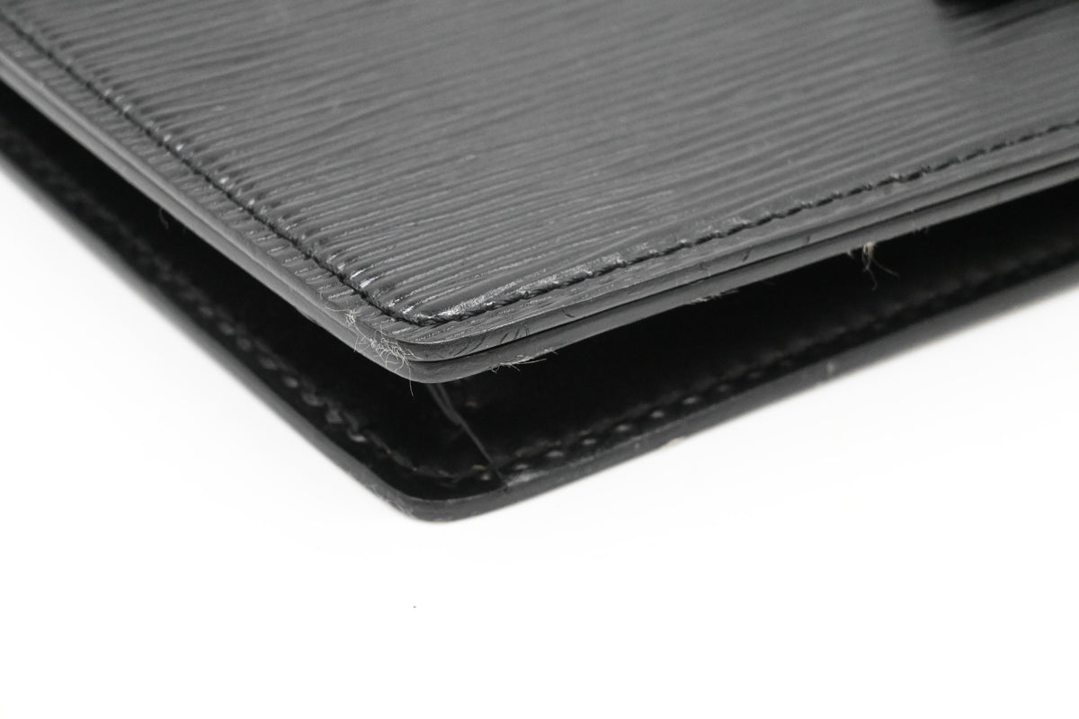 Louis Vuitton Trapeze Clutch in Black Epi Leather