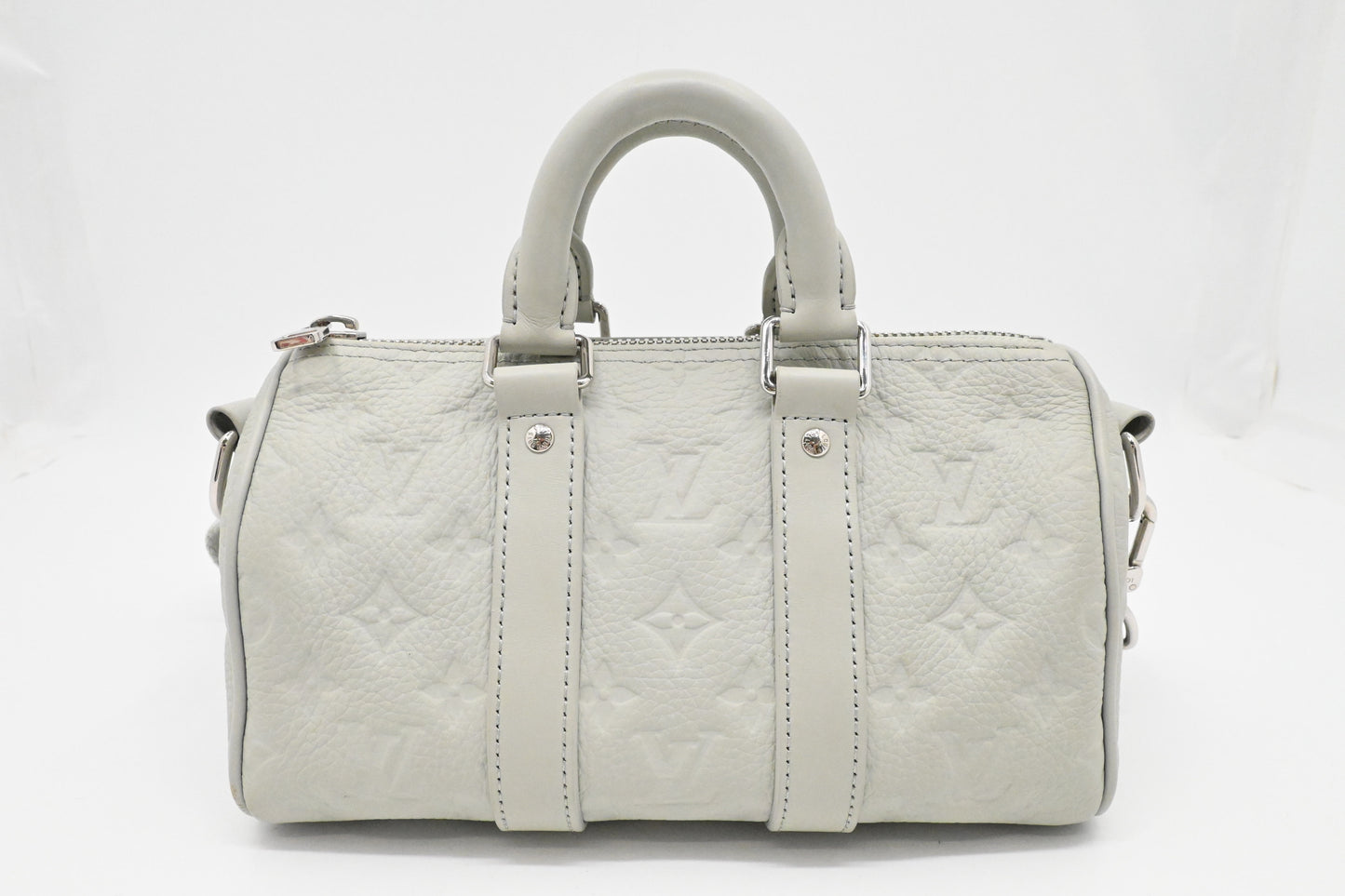 Louis Vuitton Keepall XS in Mineral Gray Taurillon Leather