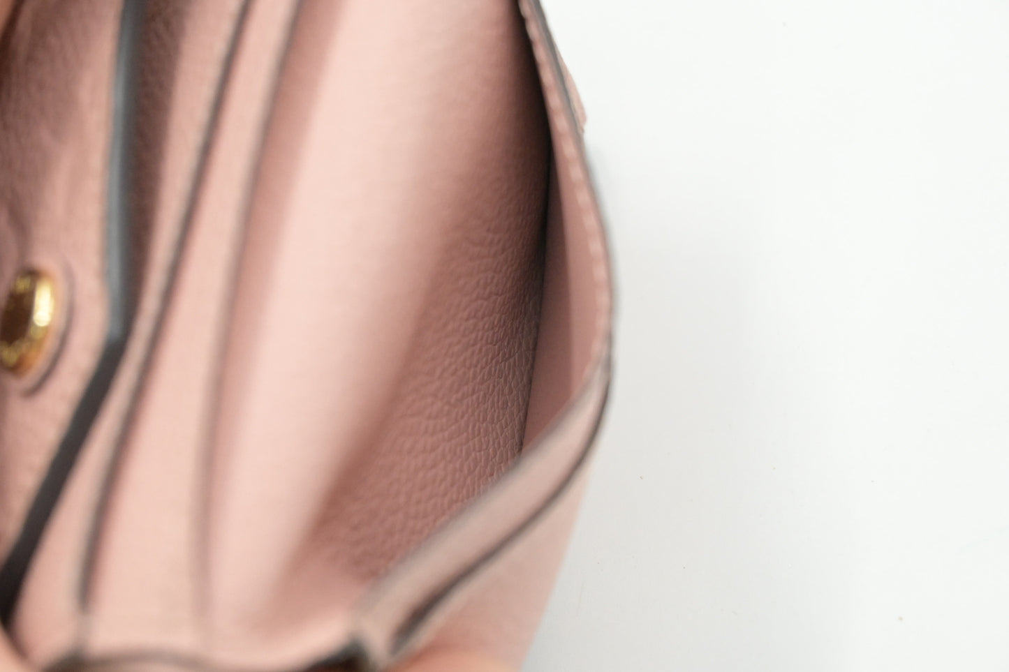 Louis Vuitton Zoe Wallet in Rose Poudre Empreinte Leather