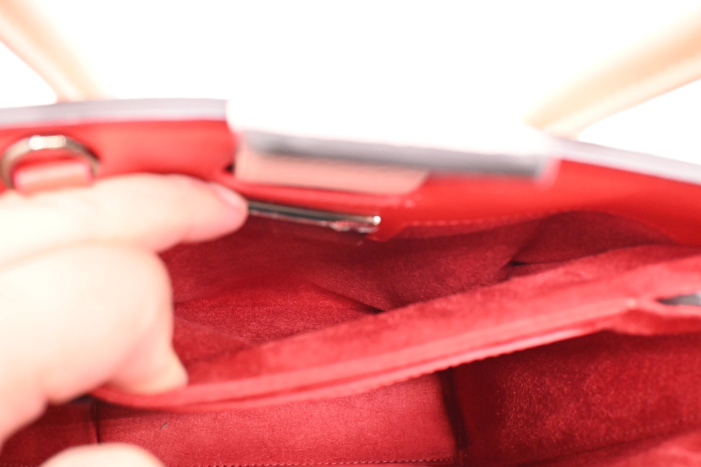 Louboutin Paloma 2way Bag in Pink, Red and Beige Leather