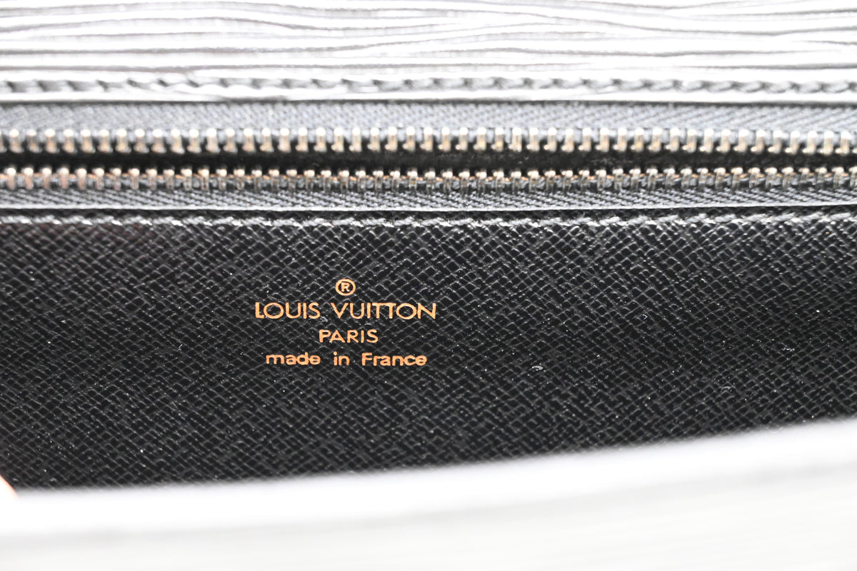 Louis Vuitton Trapeze Clutch in Black Epi Leather