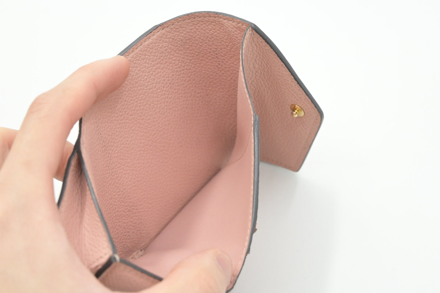 Louis Vuitton Zoe Wallet in Rose Poudre Empreinte Leather