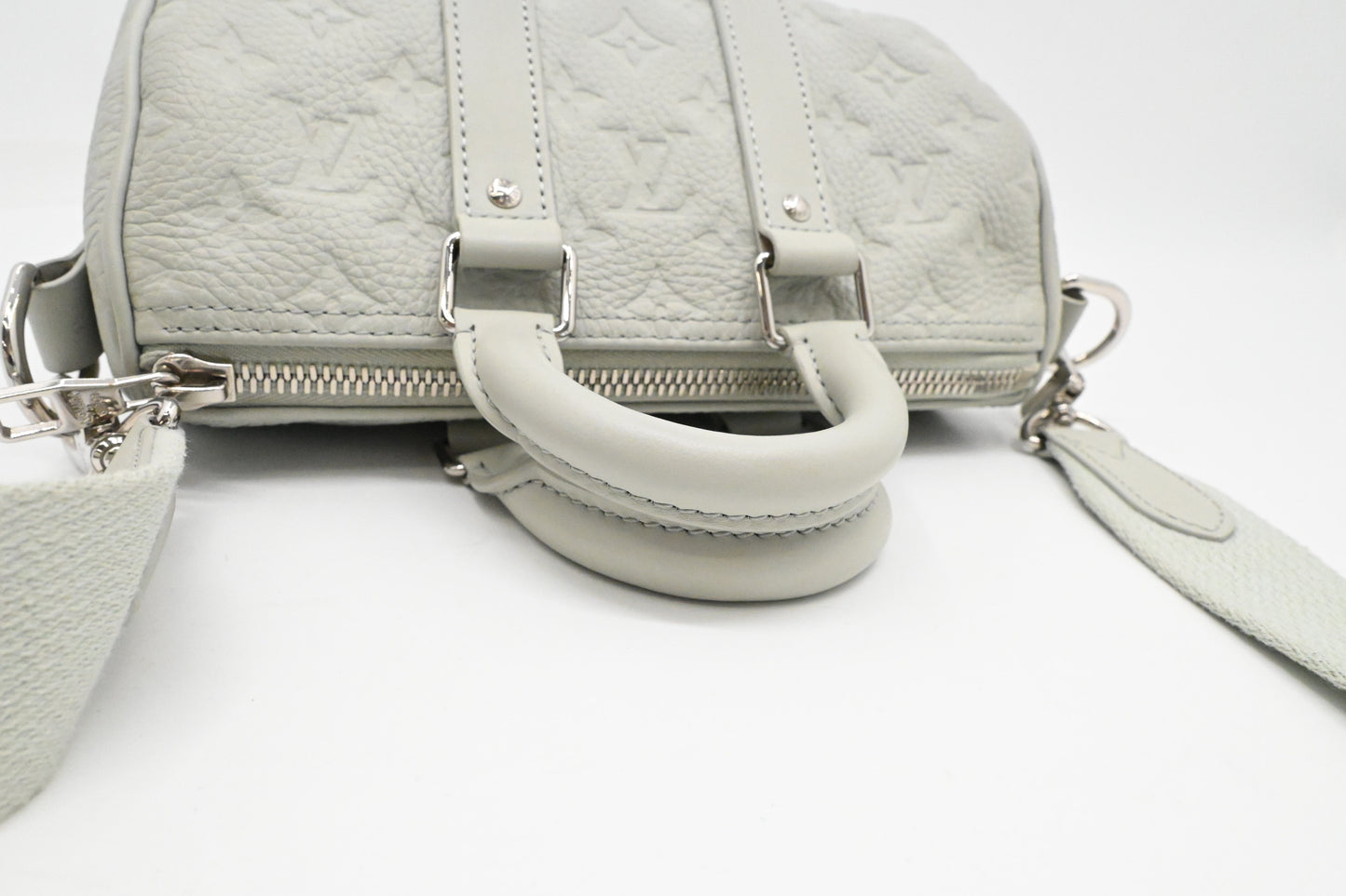 Louis Vuitton Keepall XS in Mineral Gray Taurillon Leather