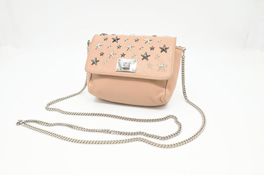 Jimmy Choo Shoulder Bag in Beige Leather