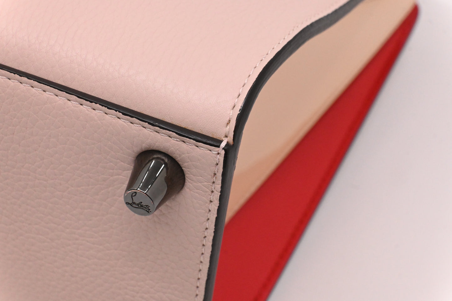 Louboutin Paloma 2way Bag in Pink, Red and Beige Leather
