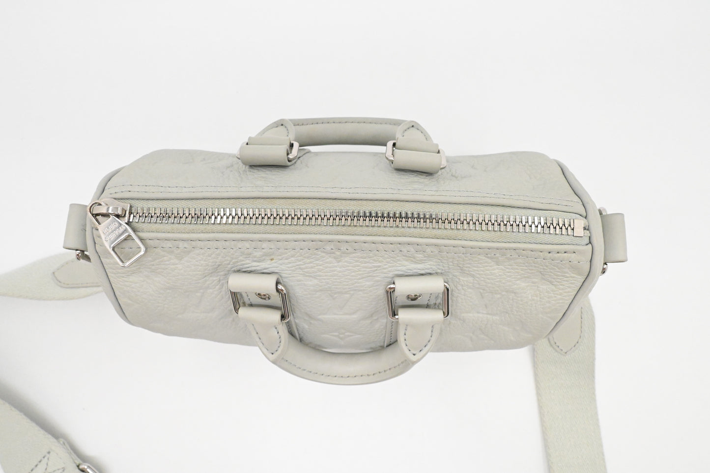 Louis Vuitton Keepall XS in Mineral Gray Taurillon Leather
