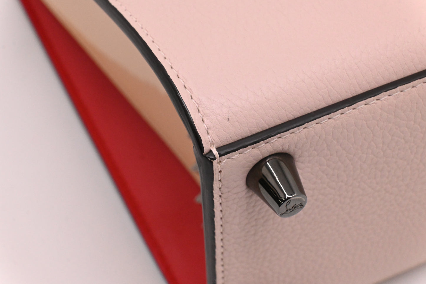 Louboutin Paloma 2way Bag in Pink, Red and Beige Leather
