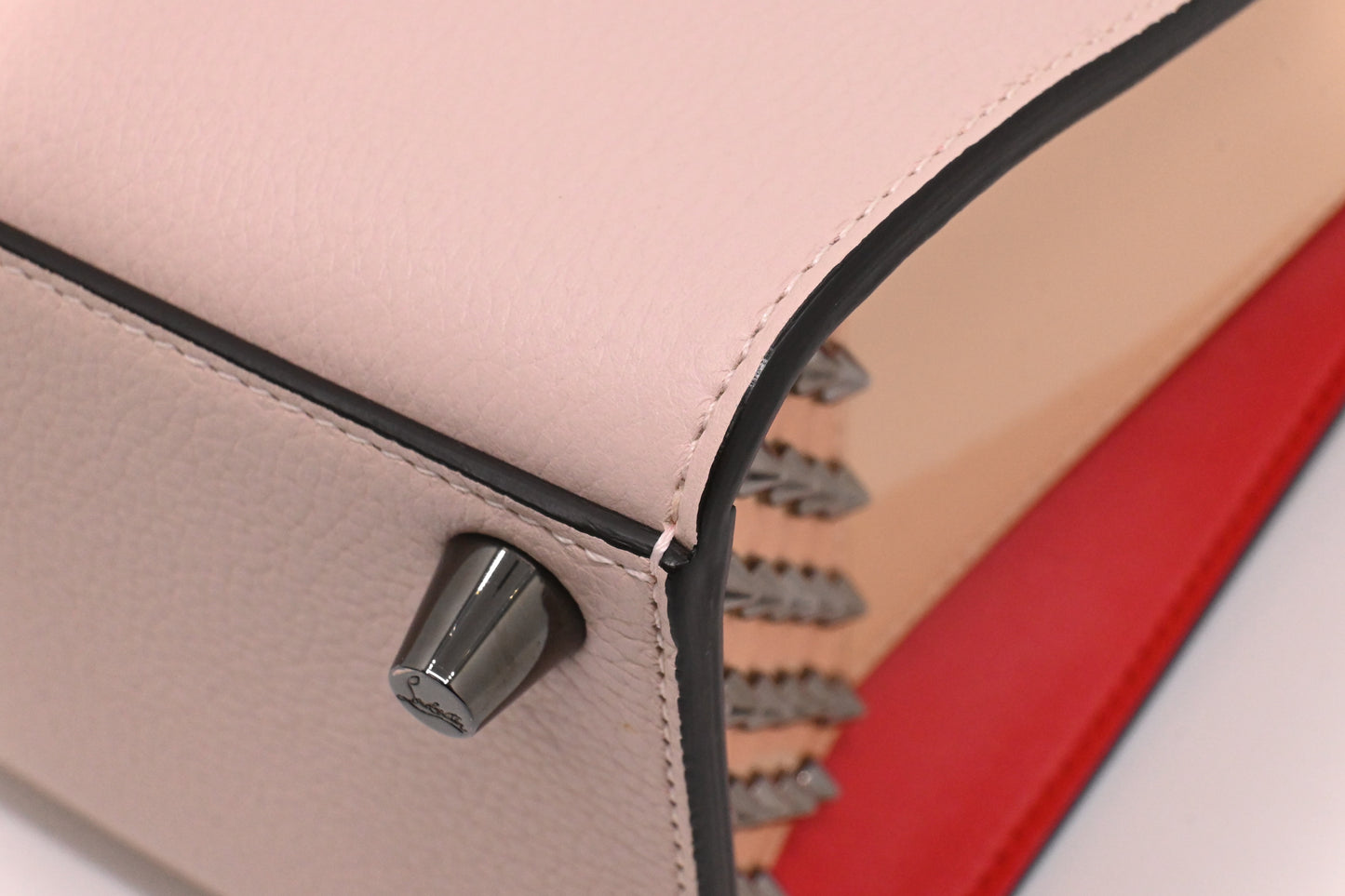 Louboutin Paloma 2way Bag in Pink, Red and Beige Leather