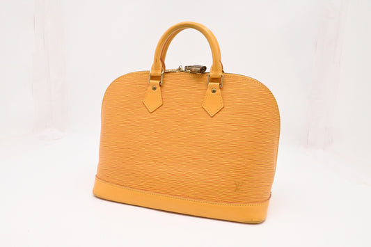 Louis Vuitton Alma in Yellow Epi Leather