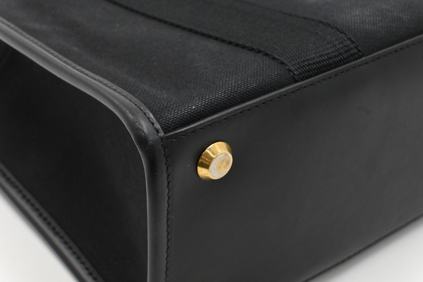 Balenciaga Hardware Small Tote Bag in Black Canvas