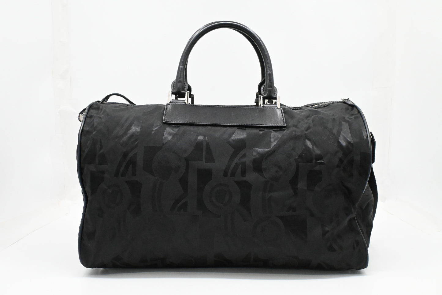 Ferragamo Duffle Bag in Black Canvas