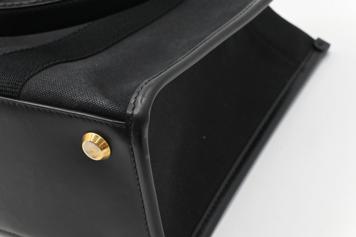 Balenciaga Hardware Small Tote Bag in Black Canvas