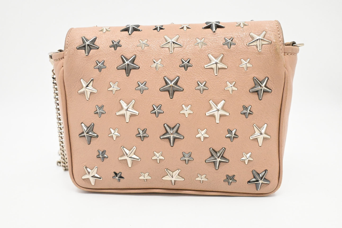 Jimmy Choo Shoulder Bag in Beige Leather