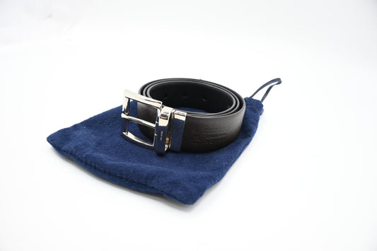 Prada Reversible Belt in Black and Brown Saffiano Leather