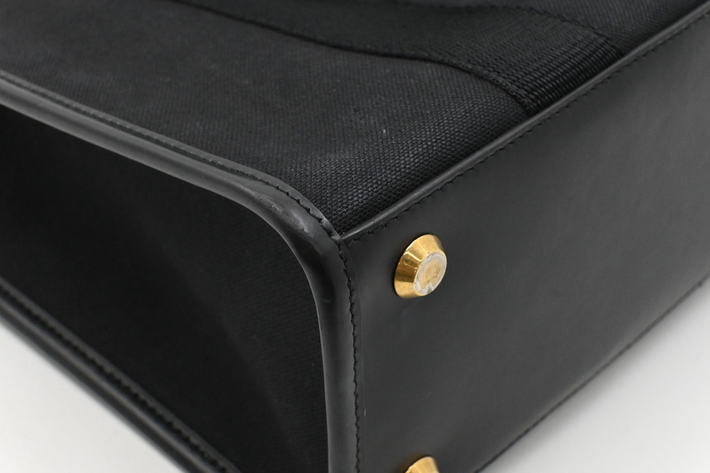 Balenciaga Hardware Small Tote Bag in Black Canvas