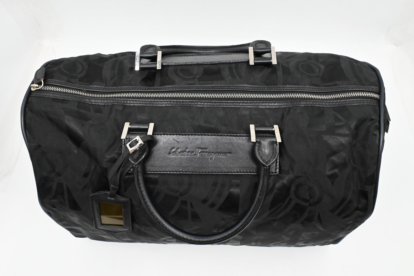 Ferragamo Duffle Bag in Black Canvas