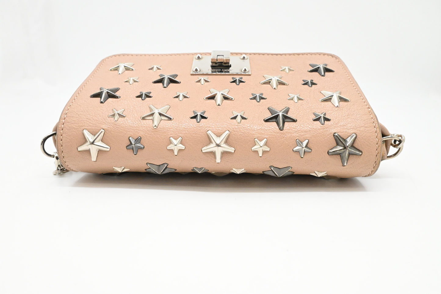 Jimmy Choo Shoulder Bag in Beige Leather