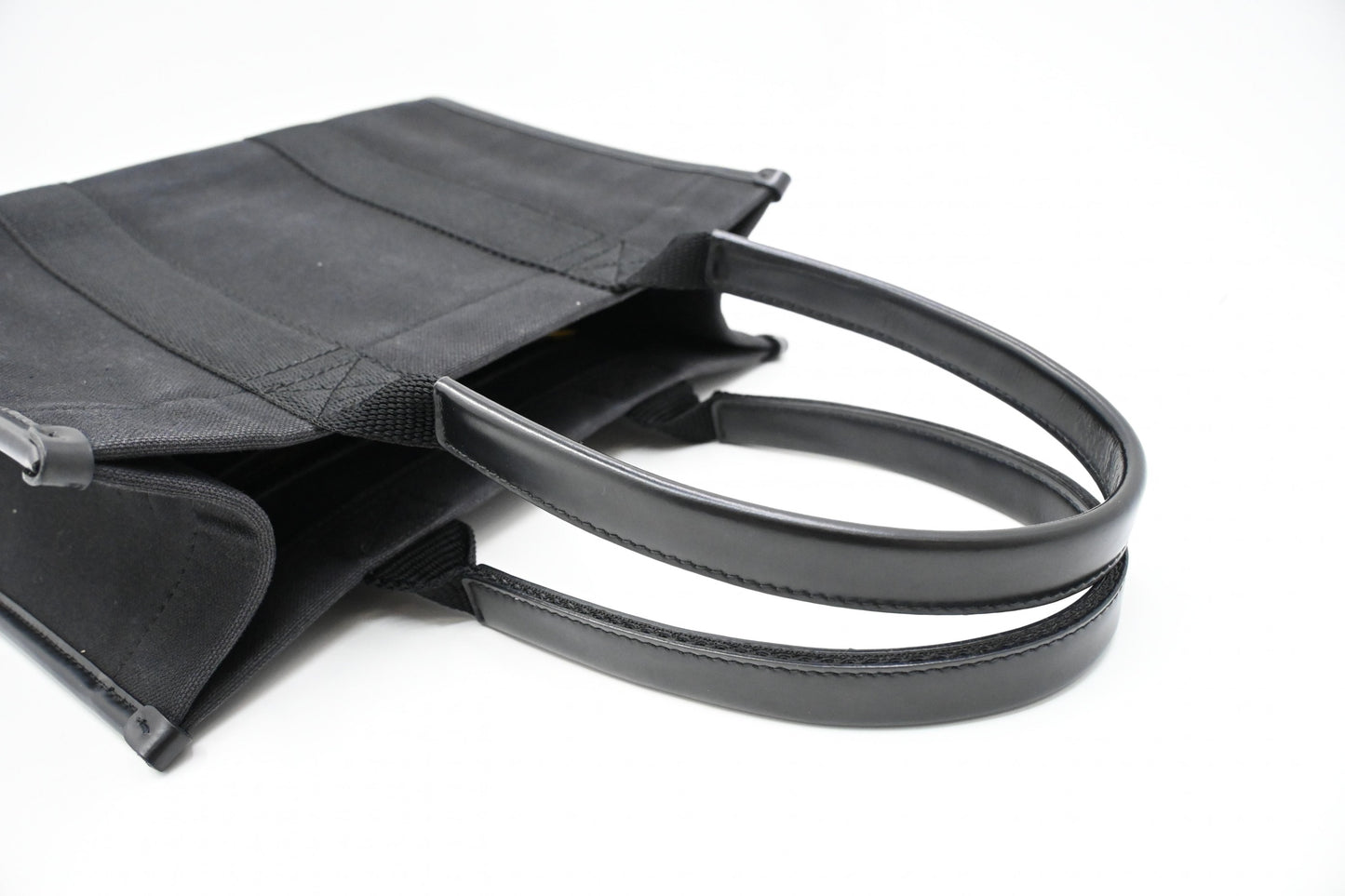 Balenciaga Hardware Small Tote Bag in Black Canvas