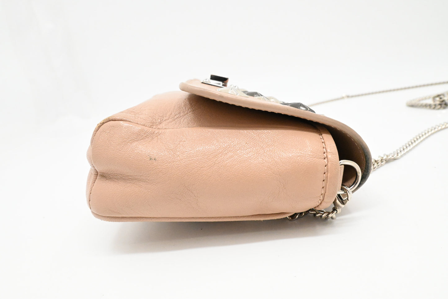 Jimmy Choo Shoulder Bag in Beige Leather