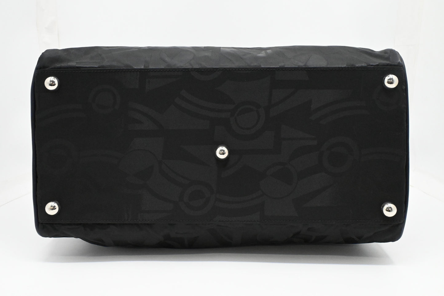 Ferragamo Duffle Bag in Black Canvas