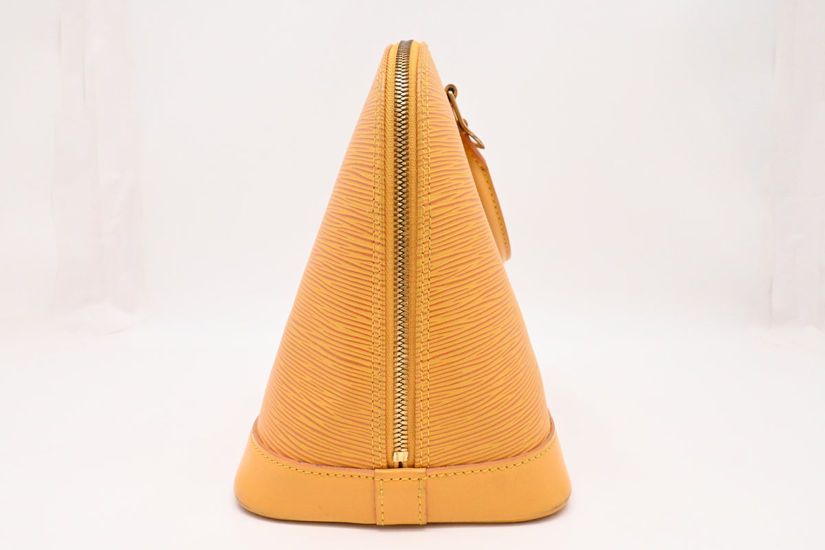 Louis Vuitton Alma in Yellow Epi Leather