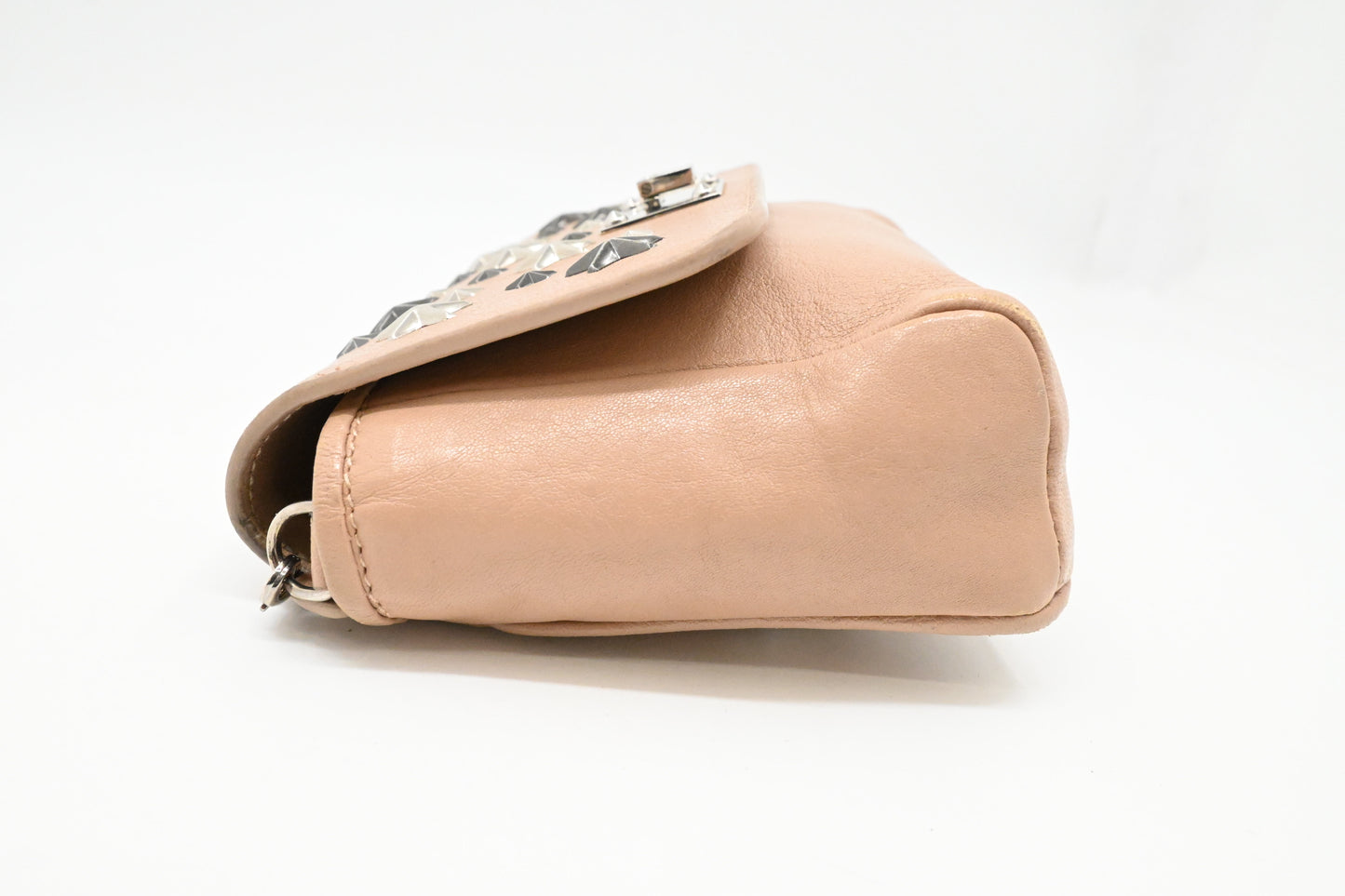 Jimmy Choo Shoulder Bag in Beige Leather