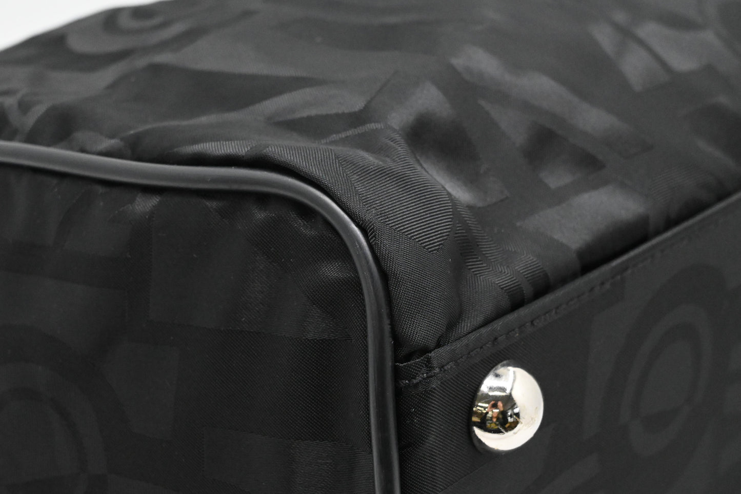 Ferragamo Duffle Bag in Black Canvas