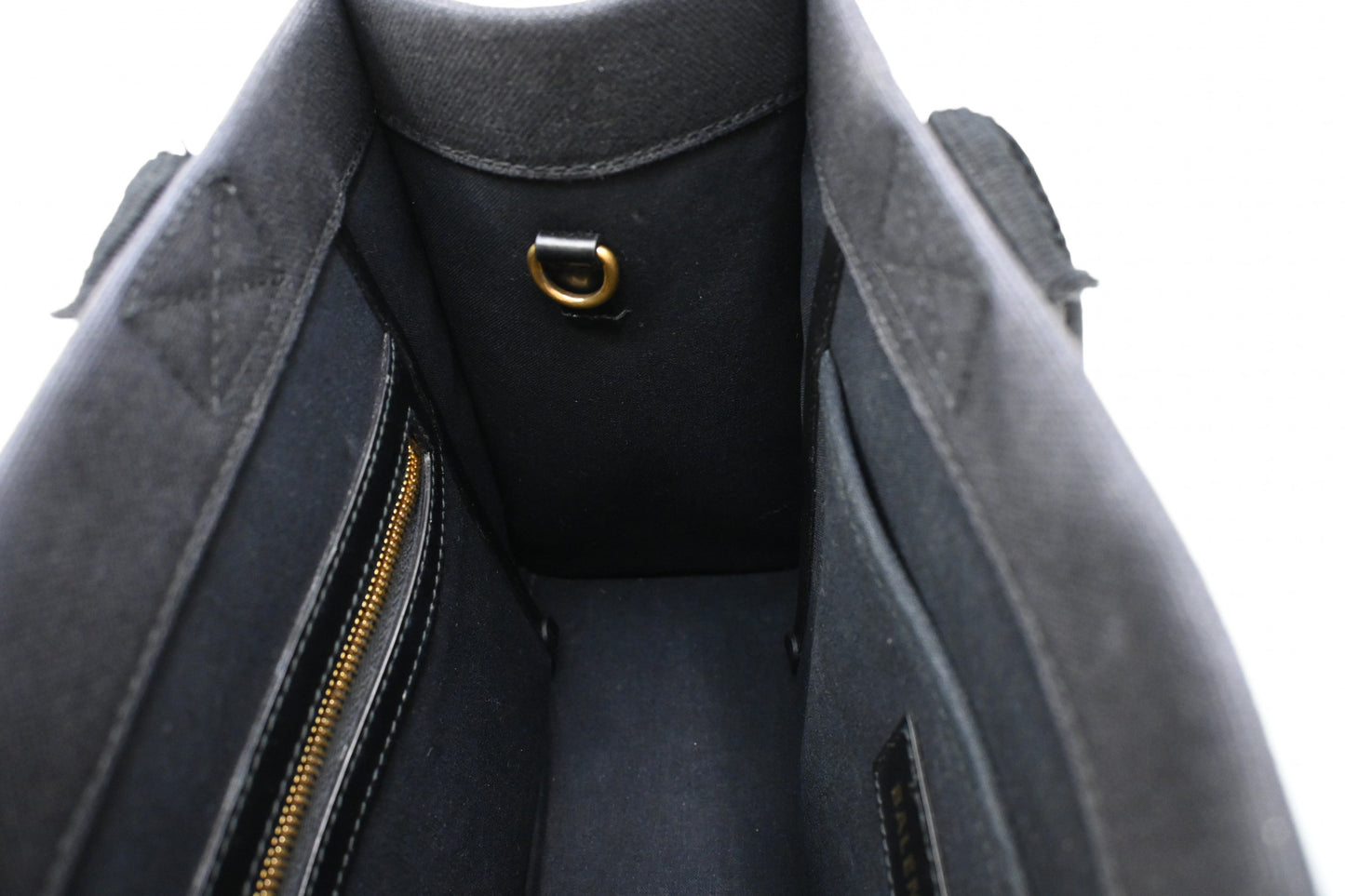 Balenciaga Hardware Small Tote Bag in Black Canvas